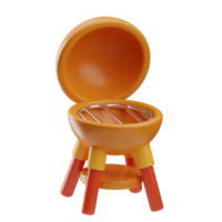 Season Time Object Barbecue 3D Illustration png