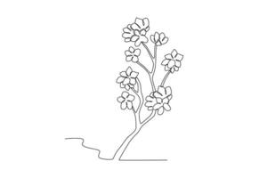 A cherry blossom tree vector