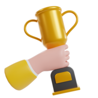 Achievement medal 3d icon render clipart png