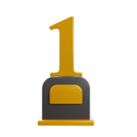 Achievement medal 3d icon render clipart png