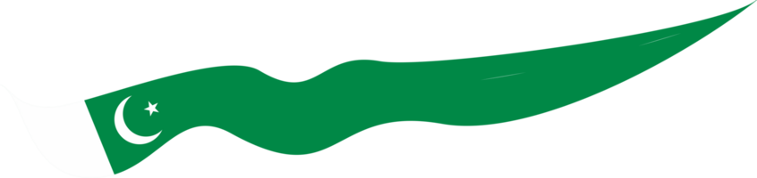 Pakistan Flag Ribbon Shape png