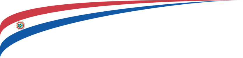 Paraguay Flag Ribbon Shape png