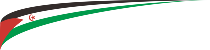 Västra sahara flagga band form png