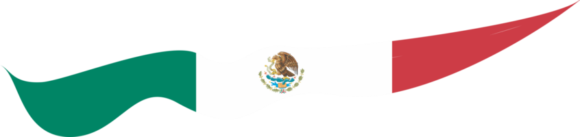 Mexique drapeau ruban forme png
