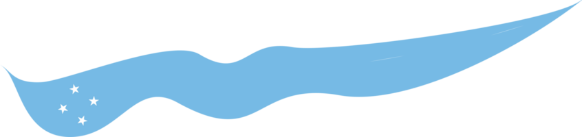 micronesia bandiera nastro forma png