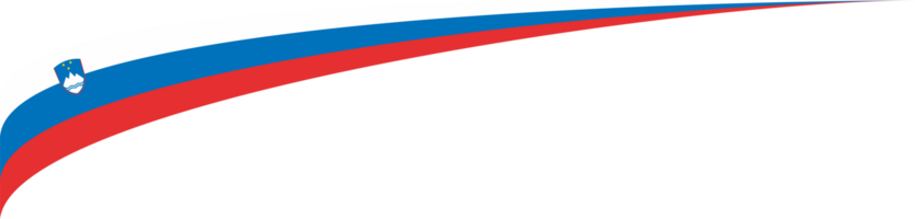 Slovenië vlag lint vorm png