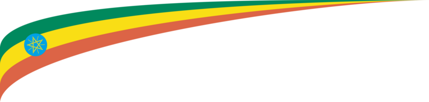Ethiopia Flag Ribbon Shape png