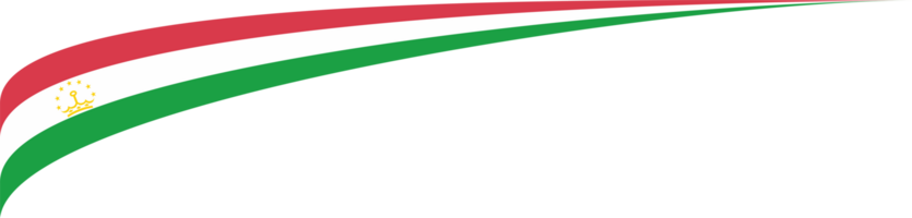 Tajikistan Flag Ribbon Shape png