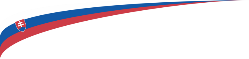 Slovakia Flag Ribbon Shape png