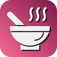 Soup Vector Glyph Gradient Background Icon For Personal And Commercial Use.