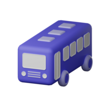 School Bus 3D Icon png