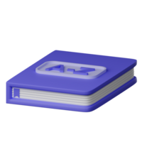 dizionario 3d icona png