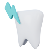 mal de dents 3d icône illustration png