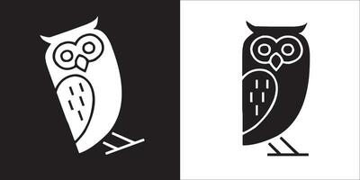 Illustration vector graphics of owl icon