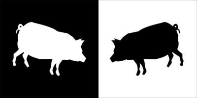 Illustration vector graphics of pig icon