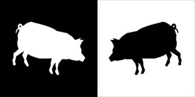 Illustration vector graphics of pig icon