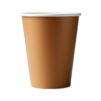 AI generated brown coffee cup paper png
