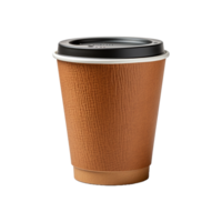 ai generato Marrone caffè tazza carta png