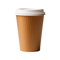 ai generiert braun Kaffee Tasse Papier png