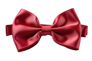 AI generated red ribbons tied in a bow professional photography png