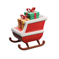 Sleigh CHRISTMAS decorations santa 3dchristmas decorations png