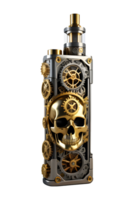 AI generated Pave Skull Steampunk Style PNG Transparent Background