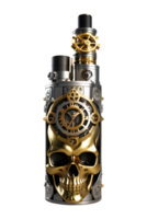 AI generated Pave Skull Steampunk Style PNG Transparent Background