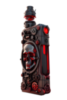 AI generated Pave Skull Steampunk Style PNG Transparent Background