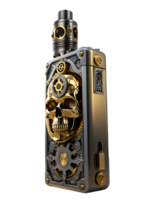 AI generated Pave Skull Steampunk Style PNG Transparent Background