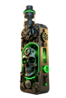 AI generated Pave Skull Steampunk Style PNG Transparent Background