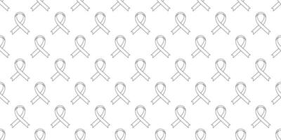 outline awareness ribbon seamless pattern vector