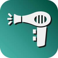 Hair Dryer Vector Glyph Gradient Background Icon For Personal And Commercial Use.