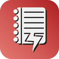 Data Leak Vector Glyph Gradient Background Icon For Personal And Commercial Use.