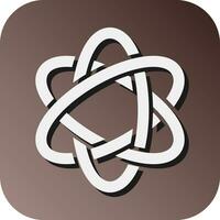 Atom Vector Glyph Gradient Background Icon For Personal And Commercial Use.