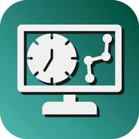 Timeline Vector Glyph Gradient Background Icon For Personal And Commercial Use.