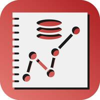 Prediction Vector Glyph Gradient Background Icon For Personal And Commercial Use.