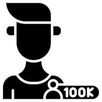 Micro-Influencer Icon line vector illustration