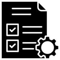 Project Management Icon line vector illustration