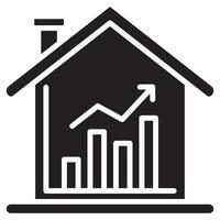 Housing Market Icon line vector illustration