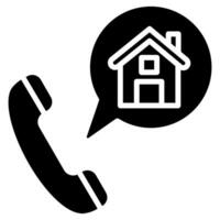 Property Communication Icon line vector illustration