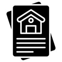 Property Reports Icon line vector illustration