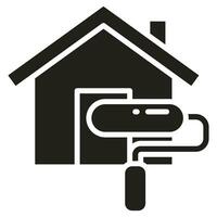 Property Renovation Icon line vector illustration