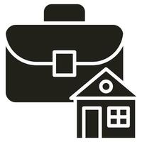 Real Estate Portfolio Icon line vector illustration