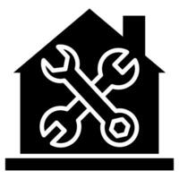 Property Maintenance Icon line vector illustration