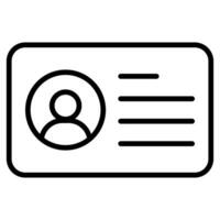 Guest Information Icon line vector illustration