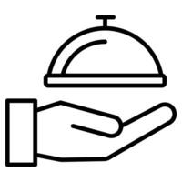 Guest Services Icon line vector illustration