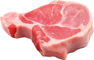 AI generated raw pork chop png