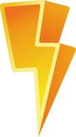 3D Flash sale thunder icon vector