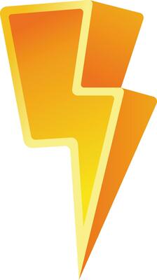 3D Flash sale thunder icon
