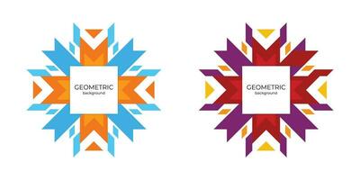 abstract colorful vector geometric isometric background